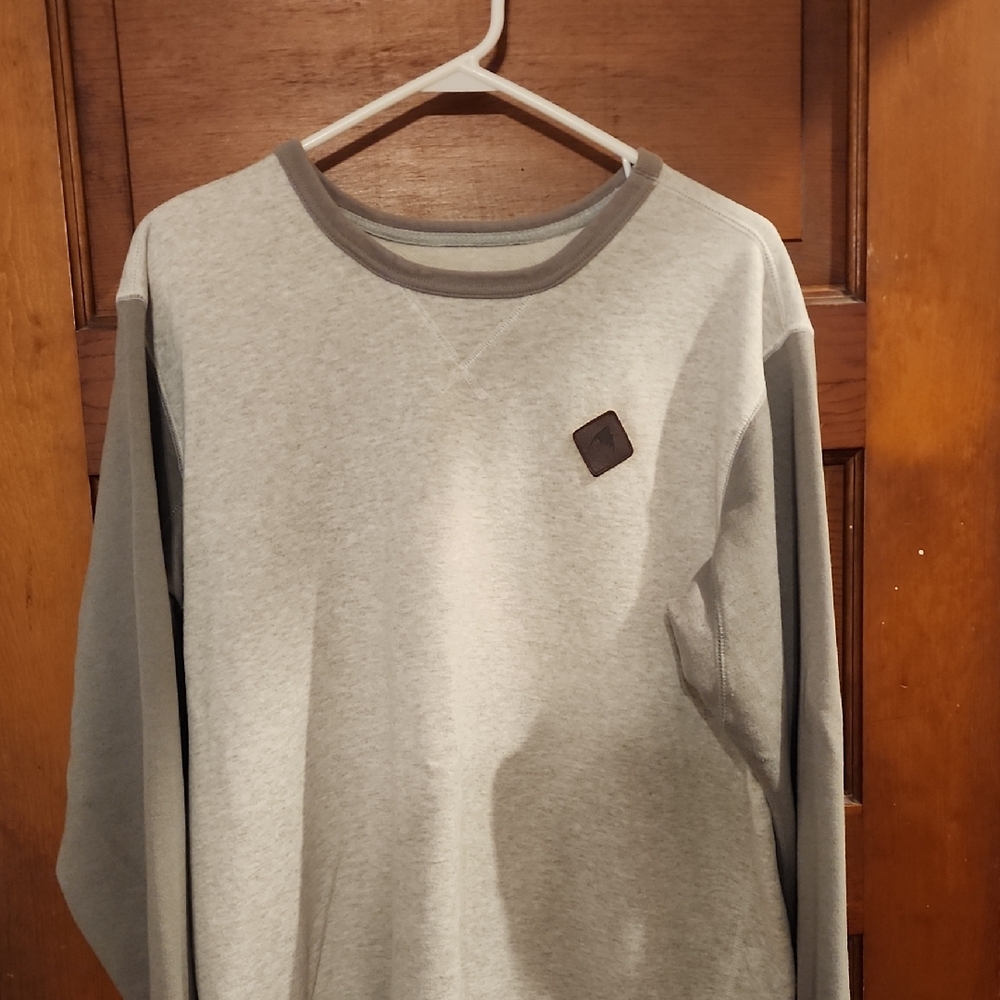 Gray Burton Sweatshirt Old School 100% Cotton